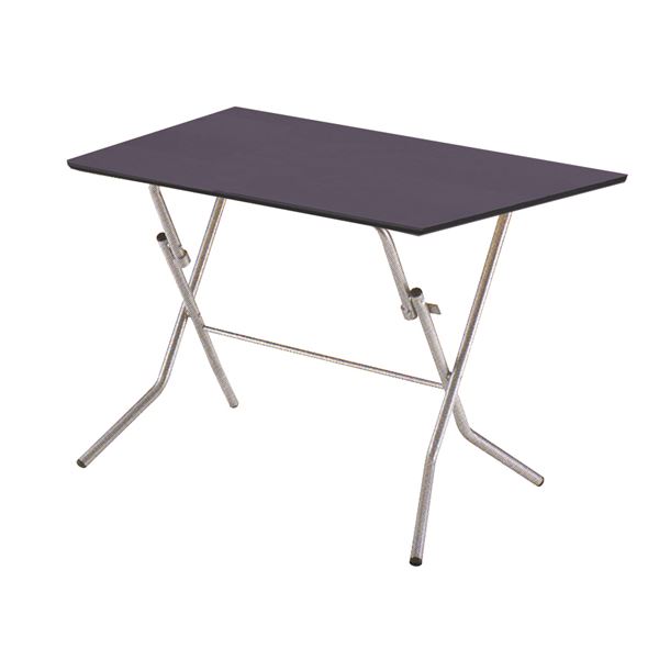 折りたたみテーブル 【幅90cm ダークブラウン×シルバー】 日本製 木製 スチールパイプ 【代引不可】 送料無料！の通販は