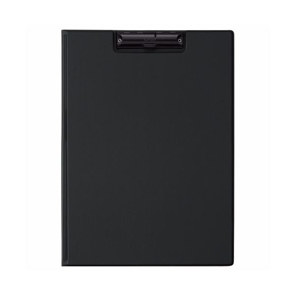 (まとめ) ライオン事務器 クリップホルダーA4タテ ブラック No.300E 1枚  【×10セット】 送料無料！の通販は