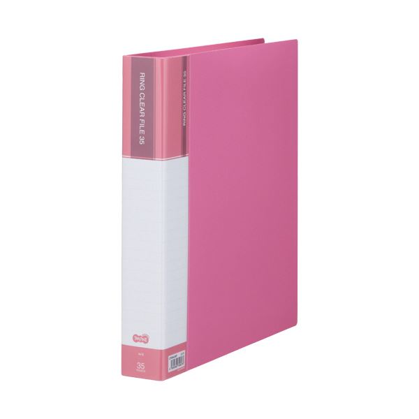 TANOSEE PPクリヤーファイル（差替式）A4タテ 30穴 35ポケット付属 背幅48mm ピンク 1セット（10冊） 送料の通販は