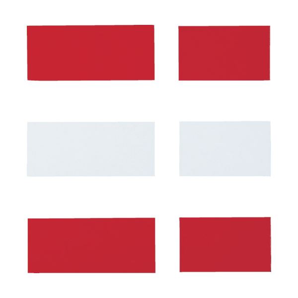 (まとめ) TRUSCOマグネットダブルカラーシート 赤・白 MWC-RW 1セット  【×30セット】 送料無料！の通販は 9,968円