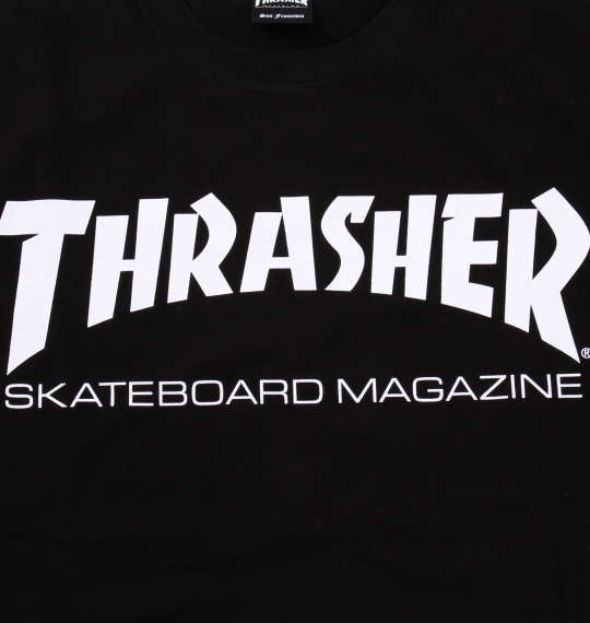 大きいサイズ メンズ Thrasher 長袖tシャツ ブラック 3l 4l 5l 6l