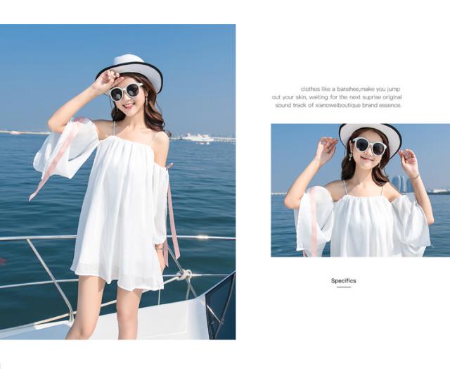 オフショルダー無地膝丈ワンピース バカンスイチオシ 韓国ファッション 春物の通販はau Pay マーケット Luxury ラグジュアリー