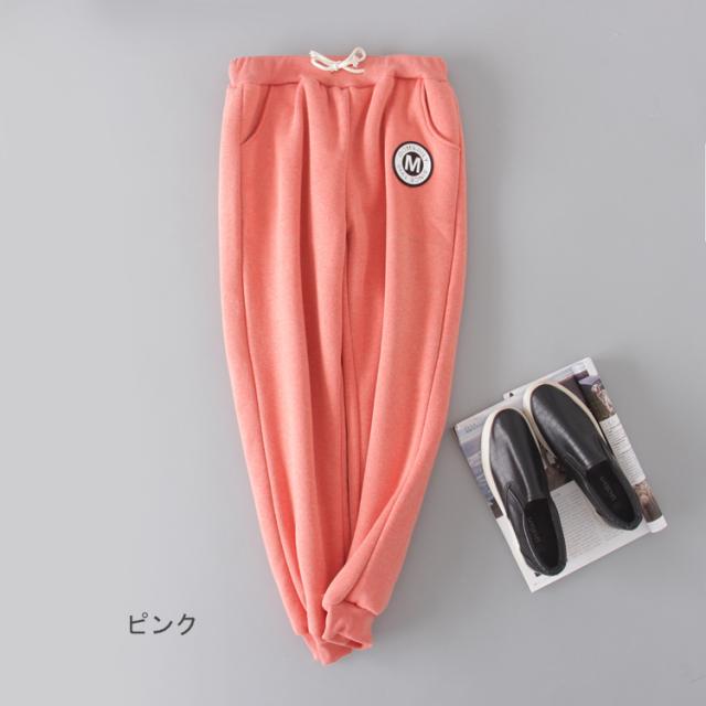 ワンポイント 裏起毛スウェットパンツ レディース ズボン 部屋着 あったかアイテム 防寒 防風 起毛付き ファー カラー豊富 の通販はau Pay マーケット Luxury ラグジュアリー