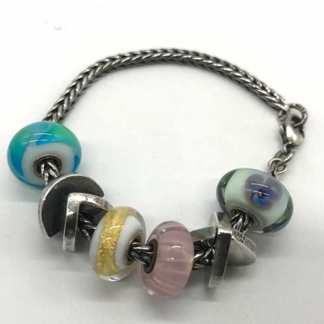 トロールビーズ ビーズ ブレスレット ガラス SV925 Aランク Trollbeads 六甲道店 ブレスレット