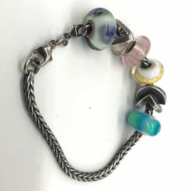 トロールビーズ ビーズ ブレスレット ガラス SV925 Aランク Trollbeads 中古 六甲道店/ファッション・アクセサリーu003eジュエリー