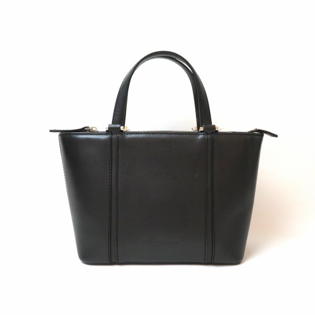 中古 バーバリー ハンドバッグ PVC ノバチェック Bランク ブラック 黒 レザー シャドーホース レディース BURBERRY【三田店】の通販は