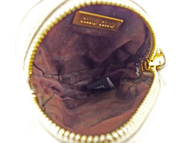 miumiu ミュウミュウ コインケース 小銭入れ キーリング miu 【お取り寄せ】 ミュウミュウ MIUMIU コインケース 小銭入れ