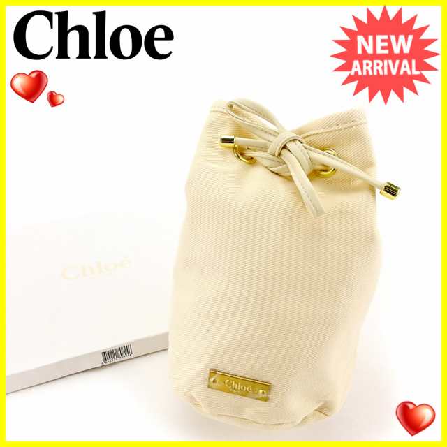 クロエ ポーチ 巾着 化粧ポーチ コスメポーチ アイボリー Chloe 中古 Tの通販はau Pay マーケット ブランドデポ