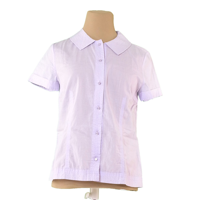 マークジェイコブス シャツ ステッチ衿 半袖 ♯4サイズ 透かしストライプ 中古の通販は 9,460円