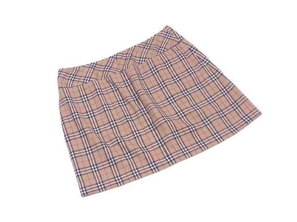 Chambray Check Skirt 38  新品未使用タグ付