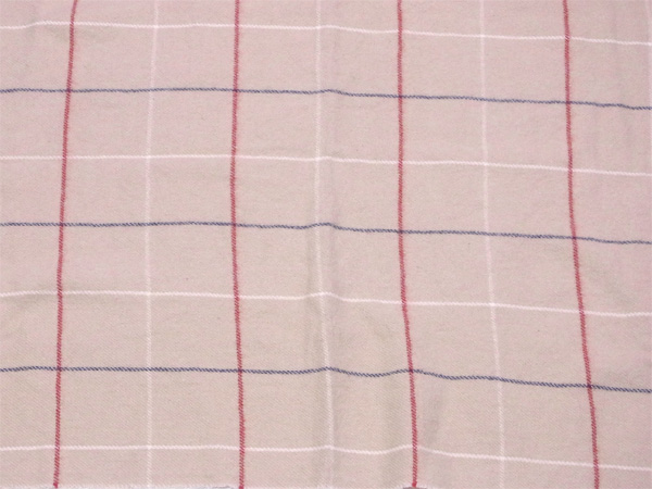 バーバリー ブランケット フリンジ付き ホース刺繍 チェック