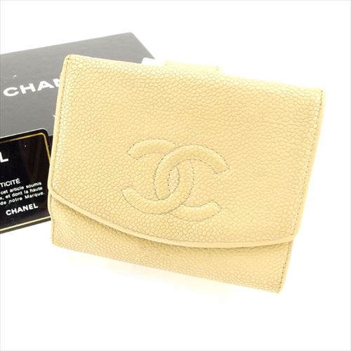 シャネル Chanel Wホック 財布 小物 財布 サイフ 二つ折り レディース メンズ 可 ココマーク 中古 T4946の通販はau Pay マーケット ブランドデポ