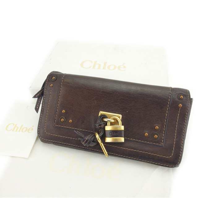 クロエ 長財布 ファスナー付き長財布 パディントン 中古の通販は 8,645円