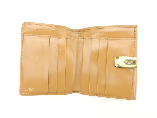 グッチ Wホック財布 ハラコ 中古の通販は