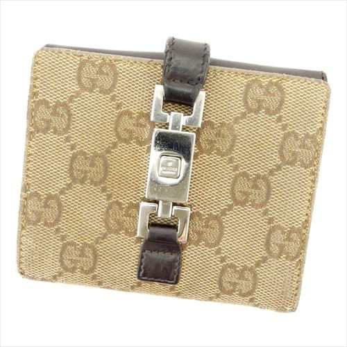 グッチ Wホック財布 二つ折り 財布 ジャッキー金具 中古の通販は