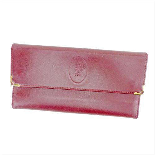 カルティエ がま口財布 長財布 三つ折り財布 財布 マストライン 中古の通販は 22,637円