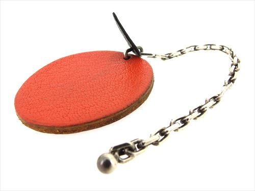 エルメス キーホルダー キーリング オレンジモチーフ 中古の通販