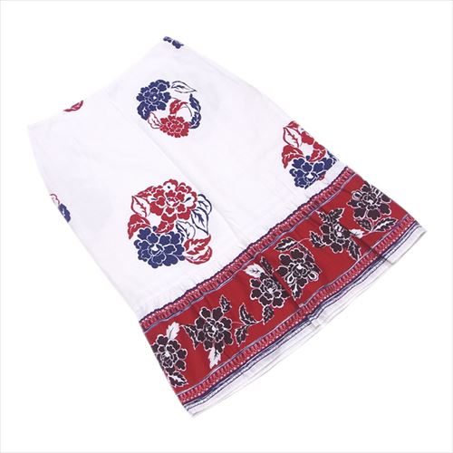 ミュウミュウ スカート セミフレアー ♯38サイズ フラワープリント 中古の通販は