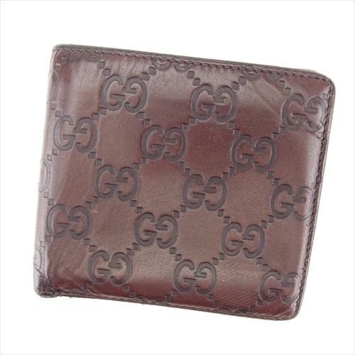 グッチ 二つ折り 財布 グッチシマ 中古の通販は