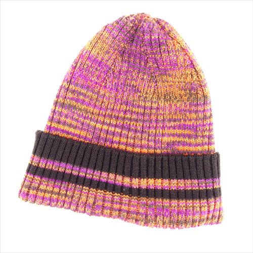MISSONI ニット帽　新品　未使用 MISSONI 極美品☆Missoni ミッソーニ ウール100％ ロゴ入り