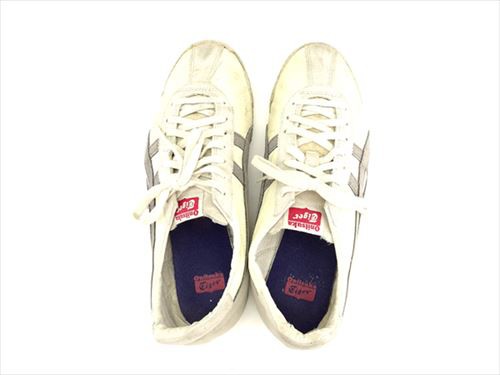 オニツカタイガー スニーカー シューズ 靴 26 5 ローカット ホワイト 白 グレー 灰色 ピンク Onitsuka Tiger 中古 T7807の通販はau Pay マーケット ブランドデポ