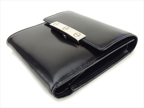 箱無し価格 カルティエ ラブコレクション 折り財布 ブラック Cartier カルティエ 折財布 ラブコレクション 3つ折財布