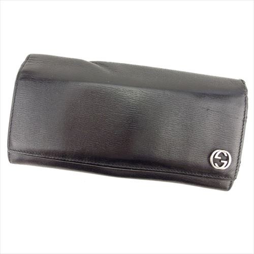 グッチ 長財布 ファスナー付き 財布 インターロッキングG ダブルG 中古の通販は