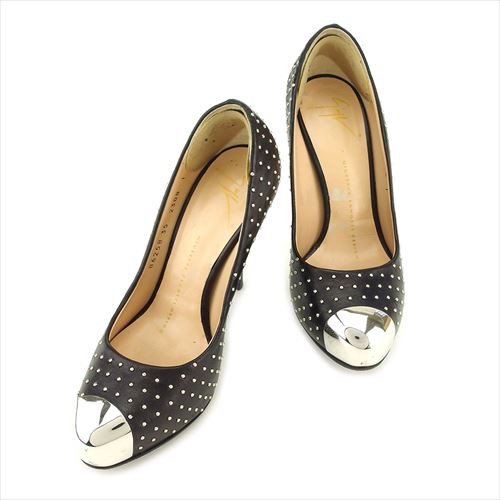 ジュゼッペ ザノッティ パンプス シューズ 靴 ♯5B ハイヒール スタッズ 中古の通販は