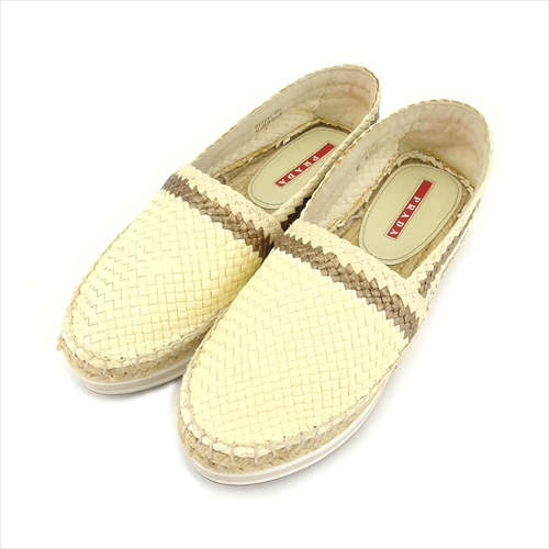 プラダ スリッポン シューズ 靴 ♯3ハーフ 中古の通販は