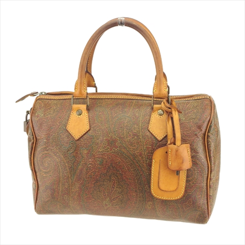 エトロ ボストンバッグ ハンドバッグ ペイズリー 中古の通販はau PAY  