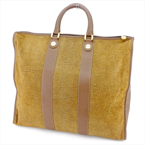 中古 ボルボネーゼ Borbonese ボストンバッグ トラベルバッグ 旅行用バッグ レディース メンズ Redwallタグ付き うずら柄 ブラウン の通販はau Pay マーケット ブランドデポ