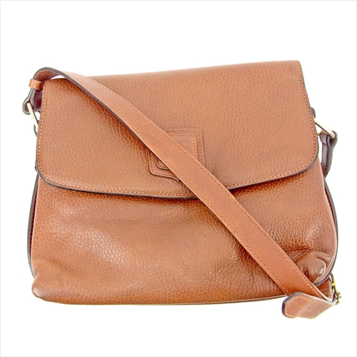 【CELINE】セリーヌ ブラウン レザー ショルダーバッグ セリーヌ CELINE オールソフト ショルダーバッグ レザー