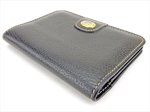 dunhill ダンヒル 名刺入れ カードケース ブラック ねい ロゴ