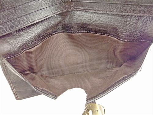 フェンディ 長財布 Wホック 財布 FFプレート ズッカ 中古