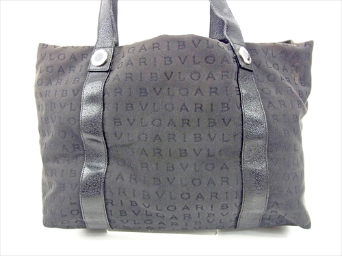中古 ブルガリ Bvlgari トートバッグ ワンショルダー レディース メンズ ロゴマニア ブラック キャンバス レザー 人気 セール T947の通販はau Pay マーケット ブランドデポtokyo