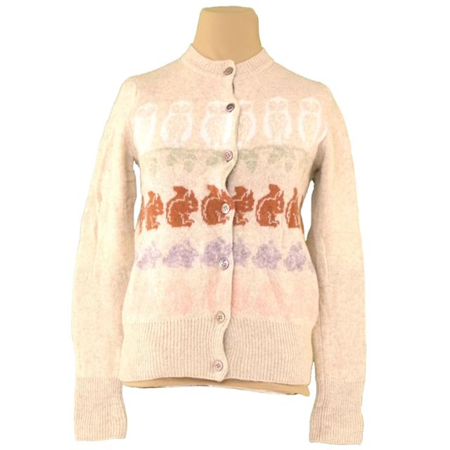 ツモリチサト カーディガン 長袖 ニット ♯2サイズ アニマル柄 中古の通販は