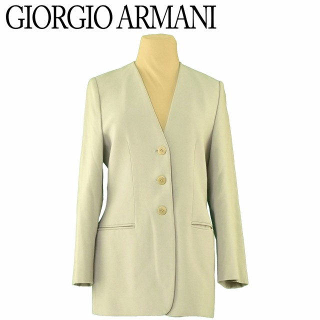 ジョルジオアルマーニ GIORGIO ARMANI ジャケット ノーカラー 40