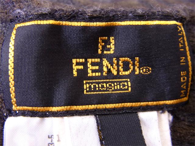 ま*ん様 FENDI ズッカ　ストライプ マフラー FENDI マフラー ストール ズッカ柄 ペカン ユニセックス