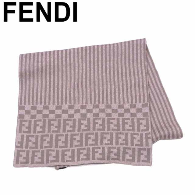 フェンディ Fendi マフラー レディース メンズ ストライプ ブロックチェック ズッカ ベージュ ブラウン 訳あり セール 中古 T9359の通販はau Pay マーケット ブランドデポtokyo