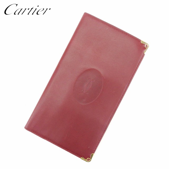 ■管理番号：D1933 ◆参考価格：円 【商品説明】 カルティエ【Cartier】の 長札入れです。 定番人気のマストライン&star;厚みのないスリムなタイプなのでバッグやポケットにスッキリ