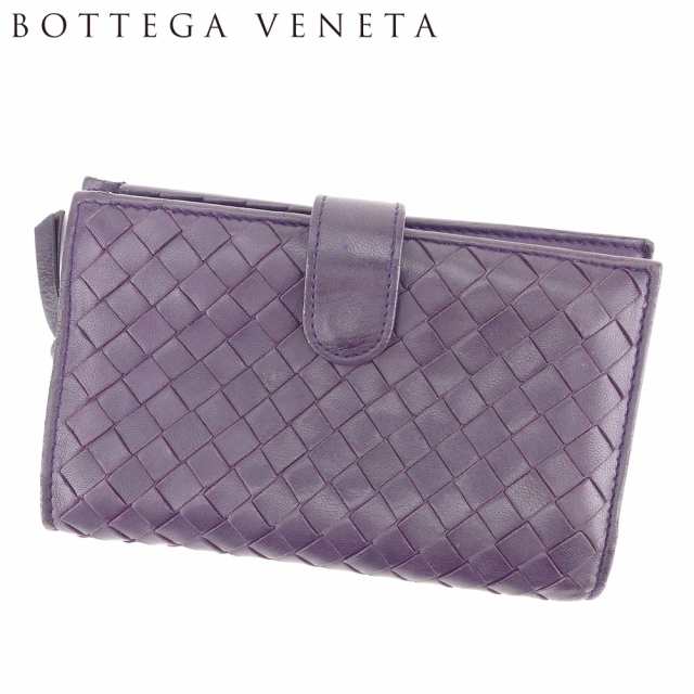 ■管理番号：L2536 ◆参考価格：円 【商品説明】 ボッテガ ヴェネタ【BOTTEGA VENETA】の 二つ折り財布です。 定番人気のイントレチャート&star;小銭入れはラウンドファスナ