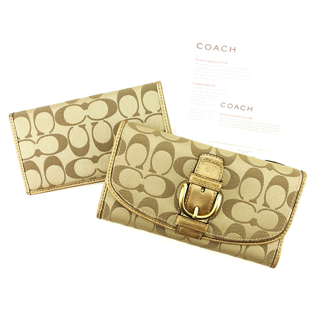 コーチ Coach 財布 三つ折り財布 シグネチャー レディース メンズ 中古 A1524の通販はau Pay マーケット ブランドデポtokyo