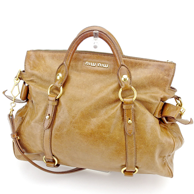 ミュウミュウ ２WAYショルダーバッグ ハンドバッグ ショルダーバッグ 中古の通販は