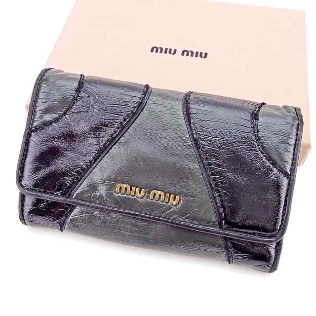 ミュウミュウ Miu Miu 三つ折り財布 財布 小物 サイフ ジップ財布 財布 小物 メンズ可 中古 T2732の通販はau Pay マーケット ブランドデポ