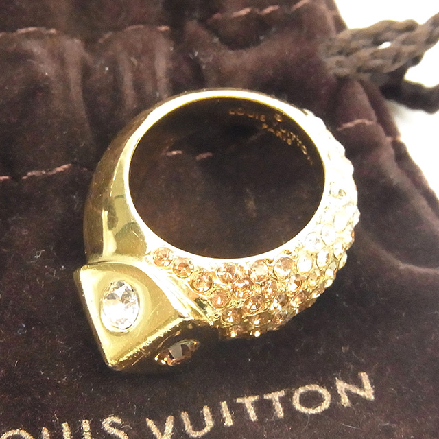 ルイ ヴィトン 指輪 リング アクセサリー ♯9〜9.5号 スワロフスキー付き トランキーズ 中古の通販は
