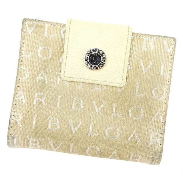 ブルガリ Wホック財布 二つ折り財布 ロゴマニア 中古の通販は