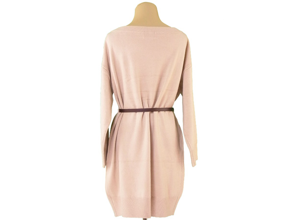 スナイデル ニット ボートネック ウエストベルト付き ニットワンピ ベージュ ブラウン ゴールド Snidel 中古 P613の通販はau Pay マーケット ブランドデポ