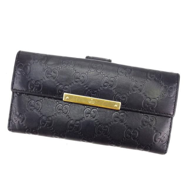 グッチ Wホック 財布 長財布 グッチシマ 中古の通販は