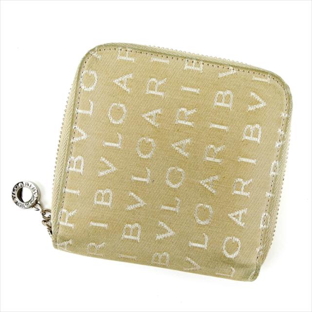 ブルガリ 二つ折り 財布 ラウンドファスナー ロゴマニア 中古の通販は