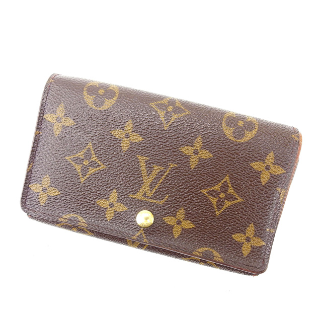 ルイヴィトン L字ファスナー財布 二つ折り ポルトモネビエトレゾール モノグラム 中古の通販は